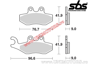 Front brake pads - SBS 177MS (metallic / sintered) - (SBS)