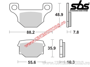 Front brake pads - SBS 203HF (ceramic) - (SBS)