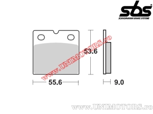 Front brake pads - SBS 506HS (metallic / sintered) - (SBS)