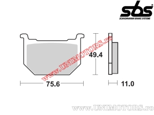 Front brake pads - SBS 533HF (ceramic) - (SBS)