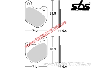 Front brake pads - SBS 543HF (ceramic) - (SBS)