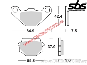 Front brake pads - SBS 546HF (ceramic) - (SBS)