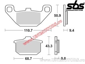 Front brake pads - SBS 557HS (metallic / sintered) - (SBS)