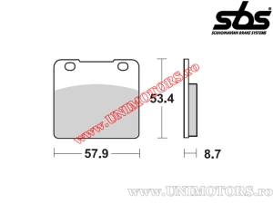 Front brake pads - SBS 577HS (metallic / sintered) - (SBS)