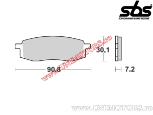 Front brake pads - SBS 580HF (ceramic) - (SBS)