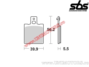 Front brake pads - SBS 583HF (ceramic) - (SBS)