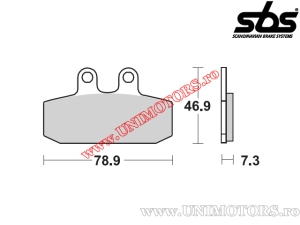 Front brake pads - SBS 588HF (ceramic) - (SBS)