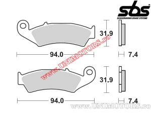 Front brake pads - SBS 603HF (ceramic) - (SBS)