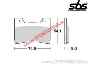 Front brake pads - SBS 645HS (metallic / sintered) - (SBS)