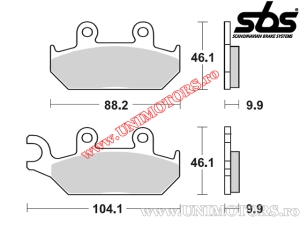 Front brake pads - SBS 650HF (ceramic) - (SBS)