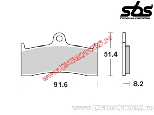 Front brake pads - SBS 676DC (dual carbon) - (SBS)