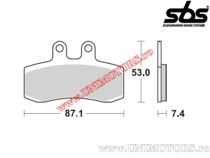 Front brake pads - SBS 681HF (ceramic) - (SBS)