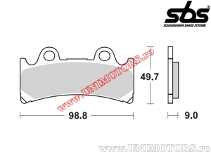 Front brake pads - SBS 683RS (metal / sintered) - (SBS)