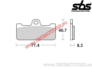 Front brake pads - SBS 695DC (dual carbon) - (SBS)