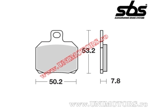 Front brake pads - SBS 730HF (ceramic) - (SBS)