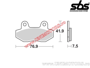 Front brake pads - SBS 814HF (ceramic) - (SBS)