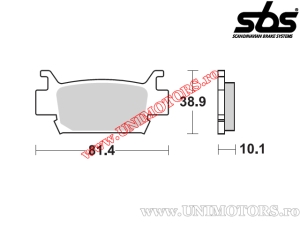 Front brake pads - SBS 829SI (metallic / sintered) - (SBS)