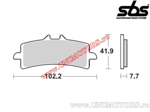 Front brake pads - SBS 841DS (double sintered) - (SBS)