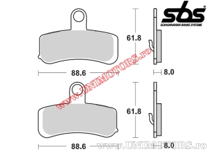 Front brake pads - SBS 853HS (metal / sintered) - (SBS)