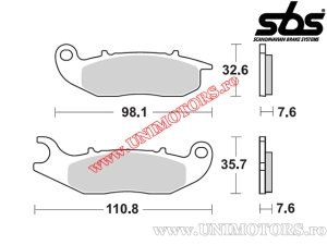 Front brake pads - SBS 859HF (ceramic) - (SBS)