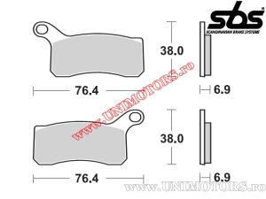 Front brake pads - SBS 866SI (metal / sintered) - (SBS)