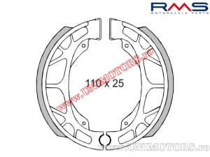 Front brake shoes - Aprilia Amico / Honda NH 50 MS Lead / Kymco Mxer 50 / MXU 50 / MXer 125 / MXU 125 / SYM Fiddle 50 - (RMS)