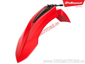 Front Fender Red - Beta RR Enduro 2T / RR Enduro 4T / RR Enduro EFI / RR 2T Racing / RR Factory - Polisport