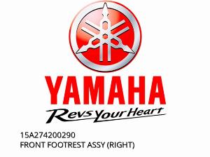 FRONT FOOTREST ASSY (RIGHT) - 15A274200290 - Yamaha