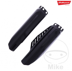 Front fork protectors set black Polisport - Honda CR 80 RB 19 inch ('01-'02) / Honda CR 85 R ('03-'08) - JM