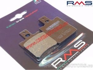 Front organic brake pads - Aprilia RS 50 / RX 50 / Leonardo 125 / Cagiva Cocis / Cucciolo / Moto Guzzi Nevada / NTX - (RMS)