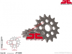 Front Pinion Beta Alp / Jonathan / Suzuki LT250R / DR200 / DR250 / DR-Z250 / RM250 / RMX250 / DR350 / DR-Z400 - JTF 432SC - JT