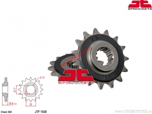 Front Pinion Kawasaki Z 750 / Z 750R / Z 750S / Z 800 - JTF 1538RB - JT