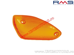 Front Right Orange Turn Signal Glass - MBK Nitro / Yamaha Aerox - 50cc / 100cc 2T - (RMS)