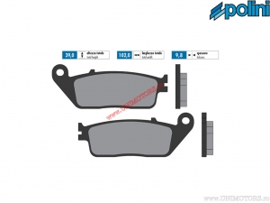 Front Sintered Brake Pads (102x39x9.8mm) - 1742071.F - Polini