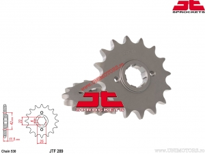 Front Sprocket Honda CB 450 N ('85) / FT 500 ('82-'83) - JTF 289 - JT