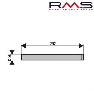 Front Telescopic Fork L292 mm - MBK Booster Spirit ('99-'00) 50cc / Yamaha Bw'S Original ('99-'00) 50cc - RMS