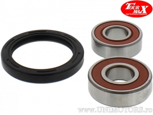 Front Wheel Bearing and Oil Seal Kit - Kawasaki KL 650 B Tengai / KLE 500 A / KLE 500 B / KLR 250 D / KLR 600 A - TourMax