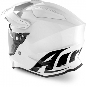 Full-Face Helmet Commander Glossy White: Size - S