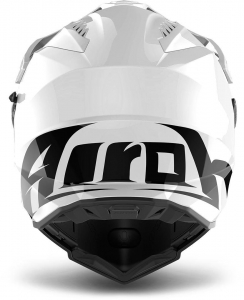 Full-Face Helmet Commander Glossy White: Size - S