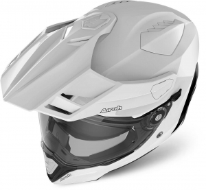 Full-Face Helmet Commander Glossy White: Size - S