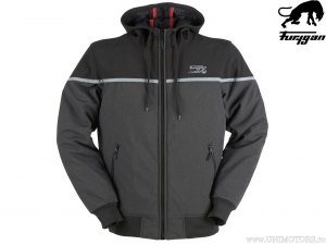 Furygan Sektor Black-Grey (black-grey) Motorcycle Hooded Jacket - Furygan