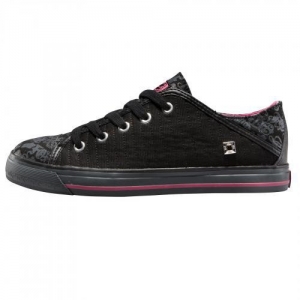 G-E-FOOTWEAR MUJERES MAJESTIC BAJA NEGRO/ROSA: Talla - 35.5