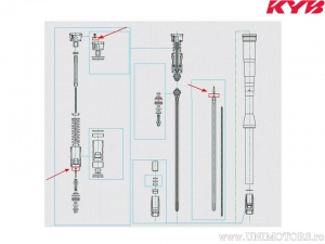 Gabel O-Ring 1.8x6.5mm - Honda CR 250 R / Husqvarna TC 450 / Kawasaki KX 250 M 2T / Yamaha WR 426 F - Kayaba