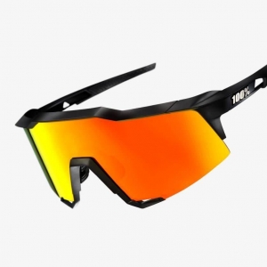 Gafas MTB Speedcraft Negras - Lente Roja con Espejo Multicapa HiPER: Talla - Sin Talla