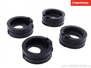 Galeria (flange) de admissão, conjunto de 4 peças - Yamaha FZR 1000 Genesis Exup ('89-'95) / YZF 750 R ('93-'98) - JM