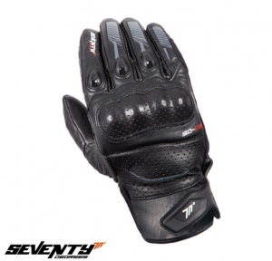 Gants de course pour hommes Seventy modèle SD-C8 noir/gris - Taille: XL (10)