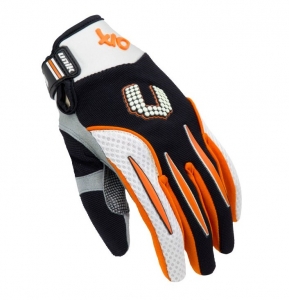 Gants de moto cross-enduro Unik Racing modèle X-10 unisexe, orange - orange, XXL (11 cm)