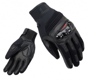 Gants de moto en cuir pour hommes Unik Racing Modèle C-38 Couleur: Noir