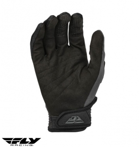 Gants de moto pour enfants cross-enduro Fly Racing modèle F-16 couleur: Noir/Gris - Noir/Gris