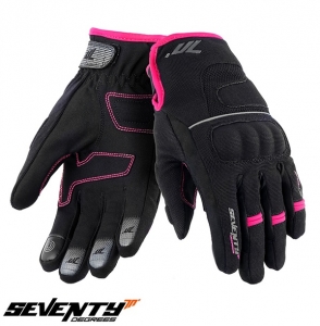 Gants de moto pour femme Touring hiver modèle Seventy SD-C45 noir/rose - WinterTex - Noir/rose, XL (10 cm)